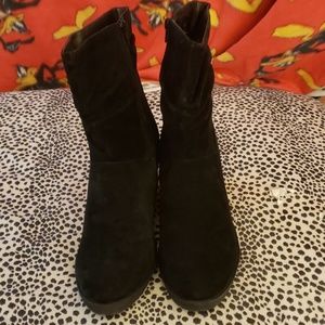 12W Black Ankle Boots from Lane Bryant
